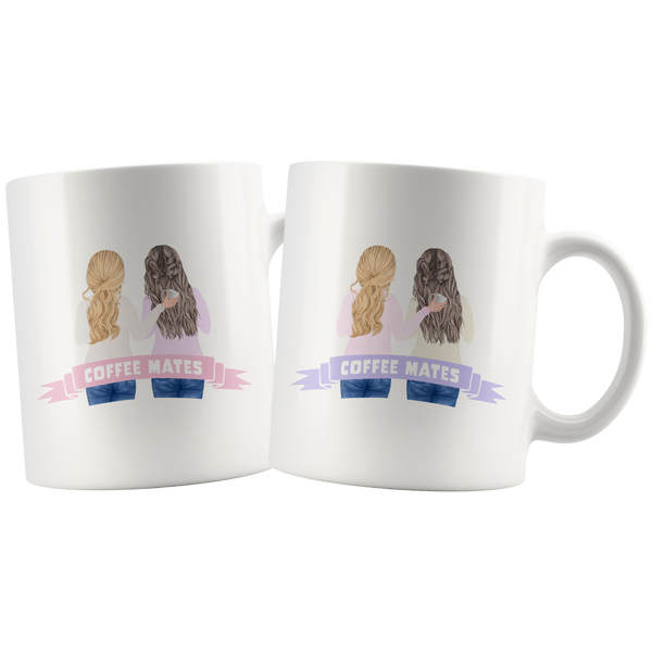 Coffee Mates Beautiful Watercolor Mug Set