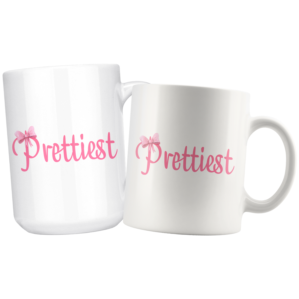 Prettiest with Bow Mom &  Me Mug Set