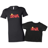 Load image into Gallery viewer, Diva &amp; Future Diva Mom &amp; Me T-Shirt Set