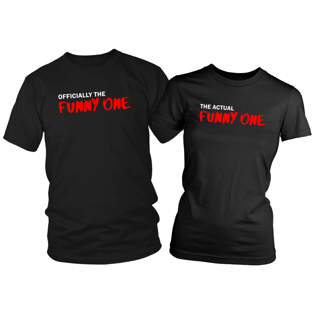 The Official ♂ and Actual ♀ Funny One T-Shirt Set Main image