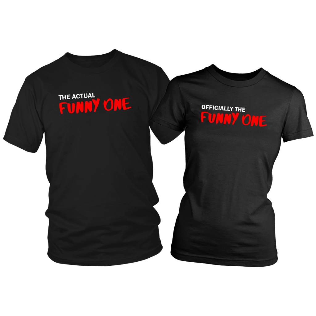 The Official ♀ and Actual ♂ Funny One T-Shirt Set
