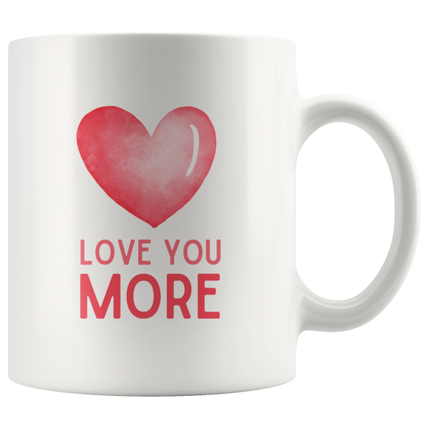 Love You Most, Love You More Heart Mug Set