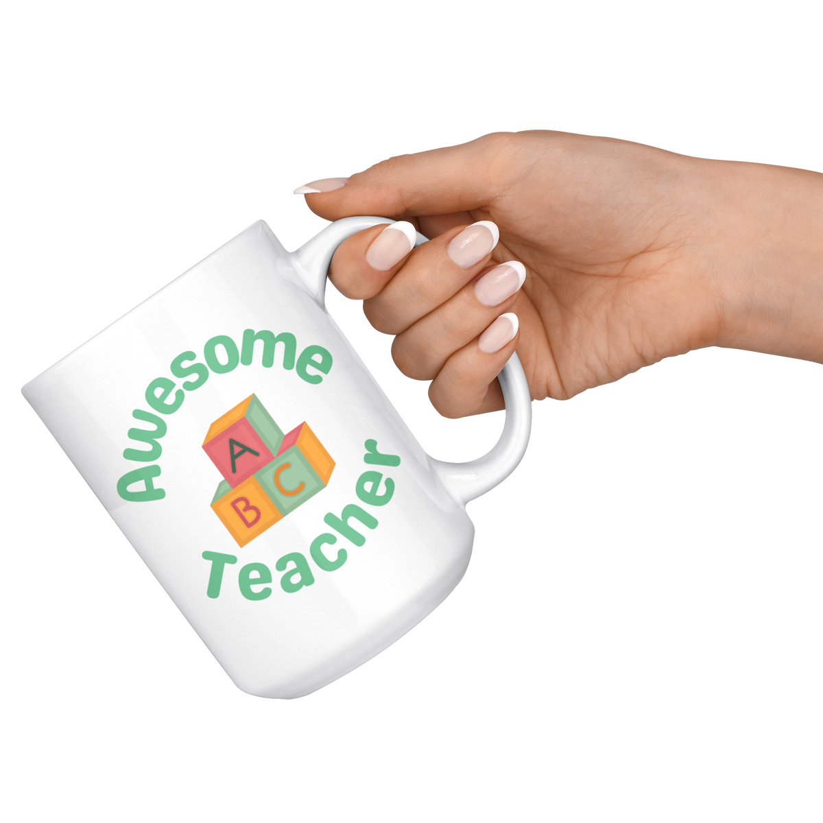 Awesome student and Teacher Daddy & Me Mug Set