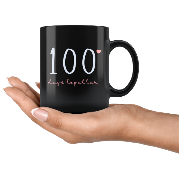 100 Days Together Couples Mug Set