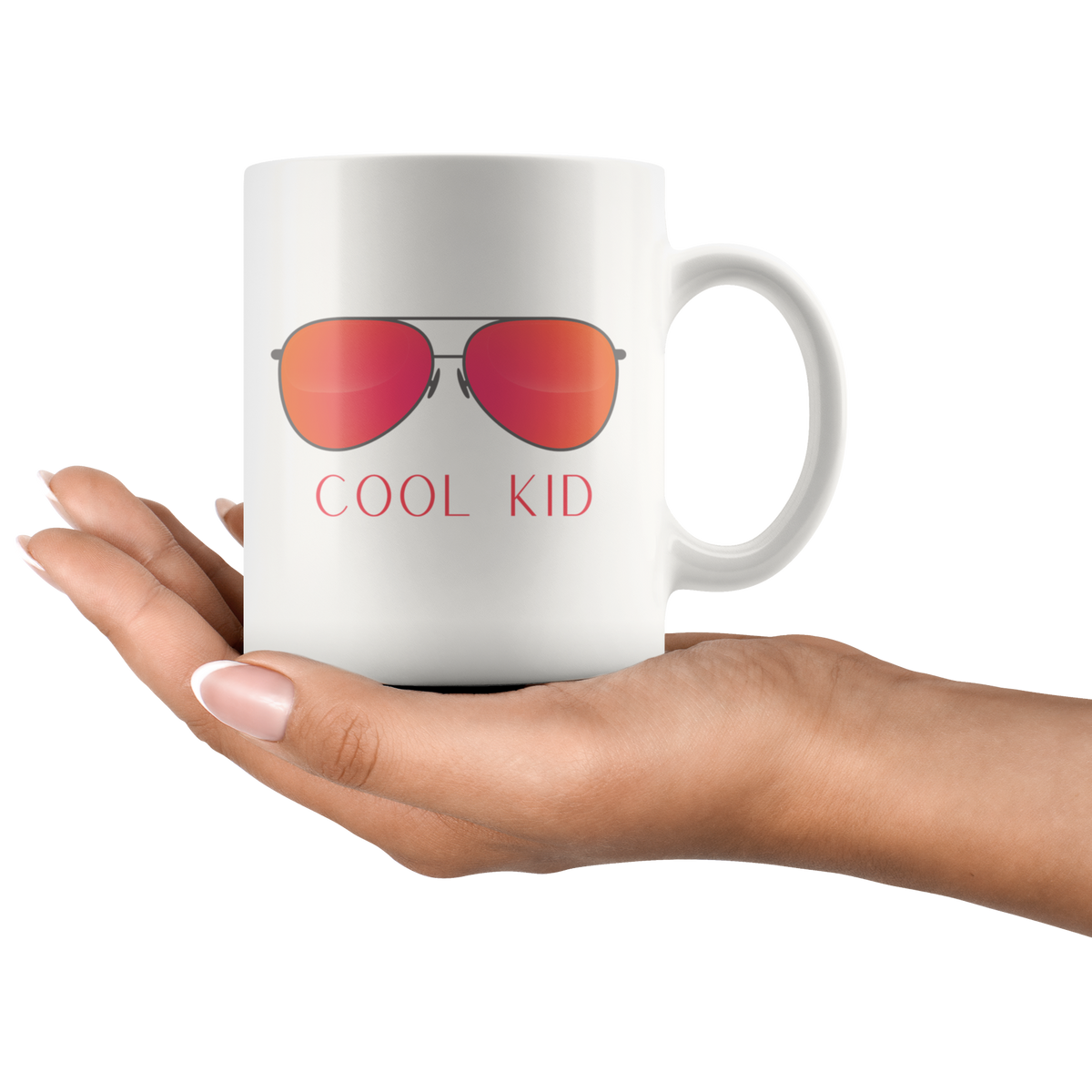 Cool Mom Cool Kid Retro Sunglasses 11oz+15oz Mug Set
