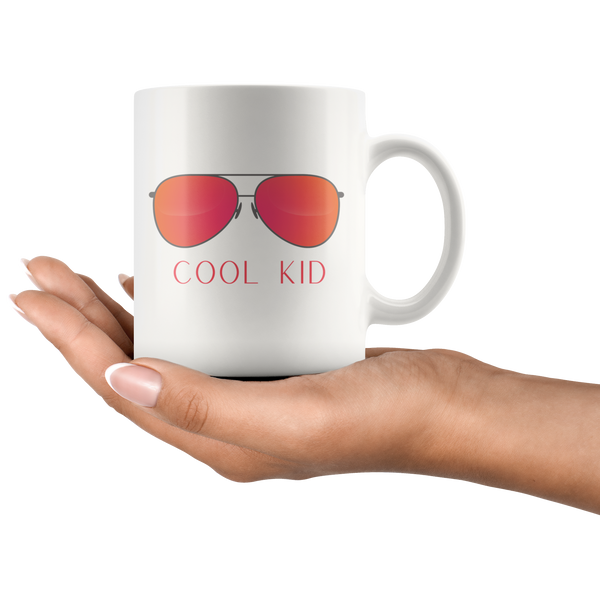 Cool Mom Cool Kid Retro Sunglasses 11oz+15oz Mug Set