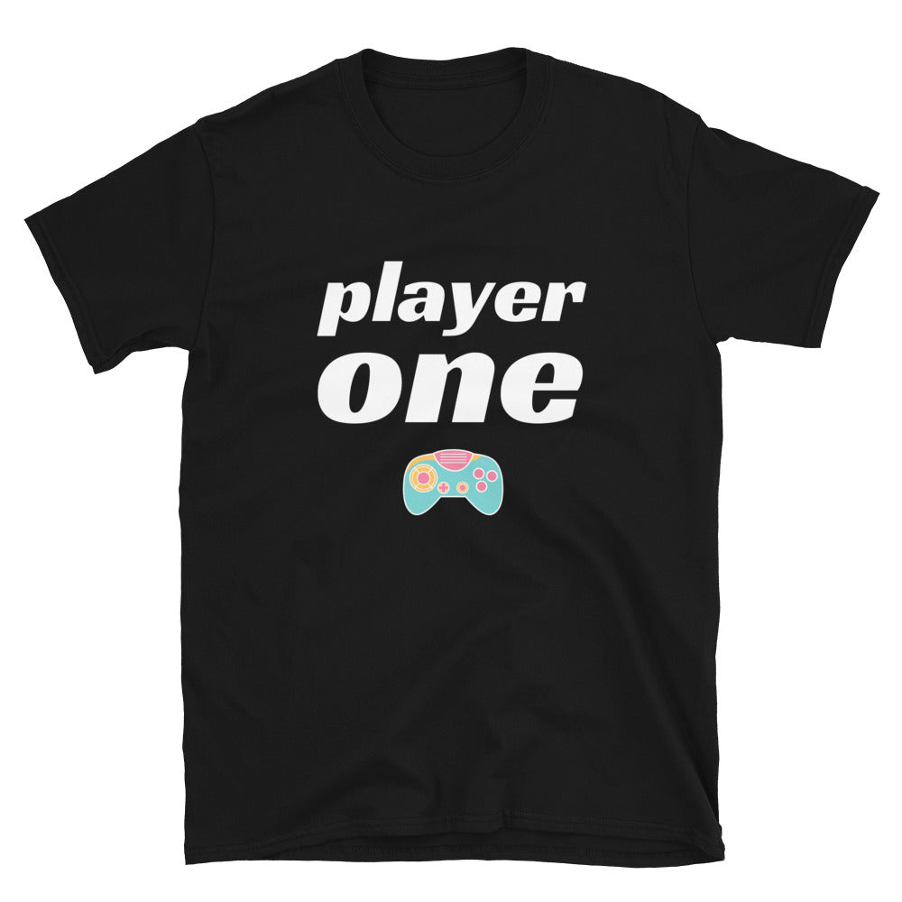 Player One Gamer Couple Unisex T-Shirt