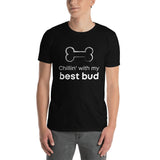 Load image into Gallery viewer, Chillin&#39; With My Best Bud Pet Bandana Collar &amp; T-Shirt Set