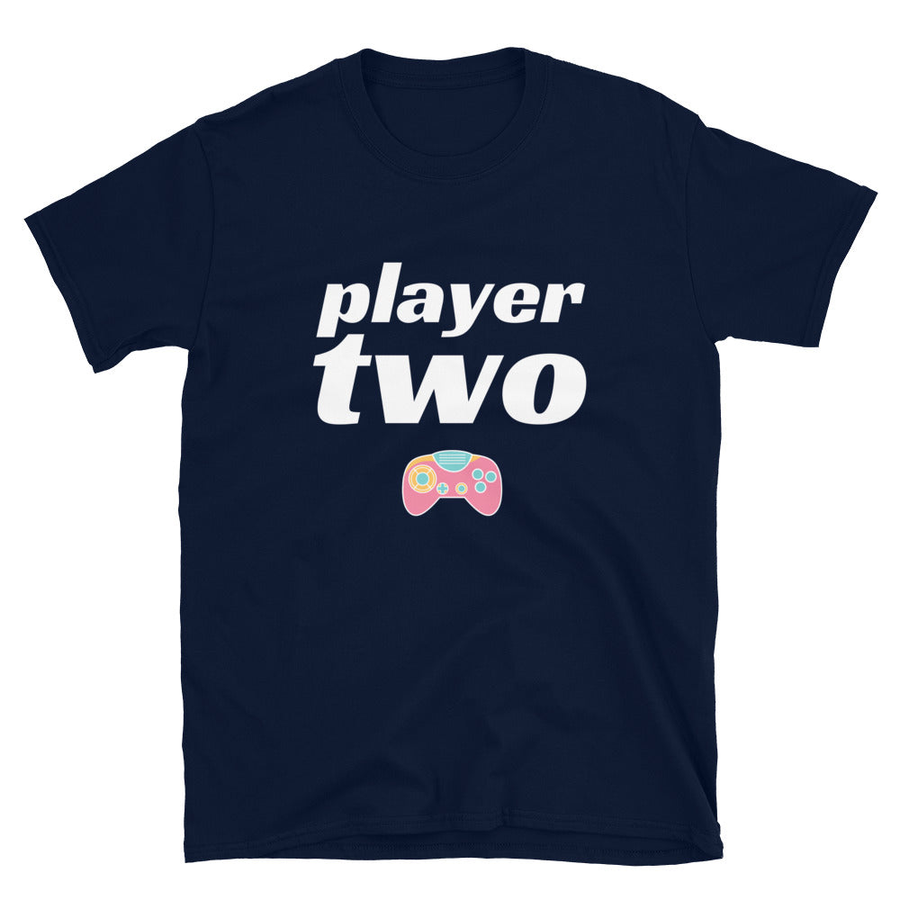 Player Two Gamer Couple Unisex T-Shirt