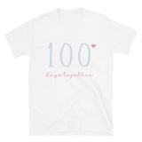 Load image into Gallery viewer, 100 Days Together Blue Couples Unisex T-Shirt