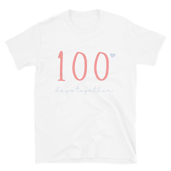 100 Days Together Pink Couples Unisex T-Shirt