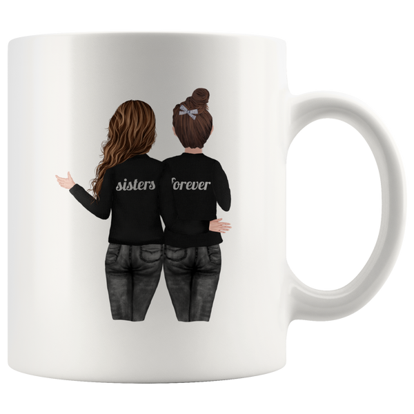 Sisters Forever Watercolor Mug Set
