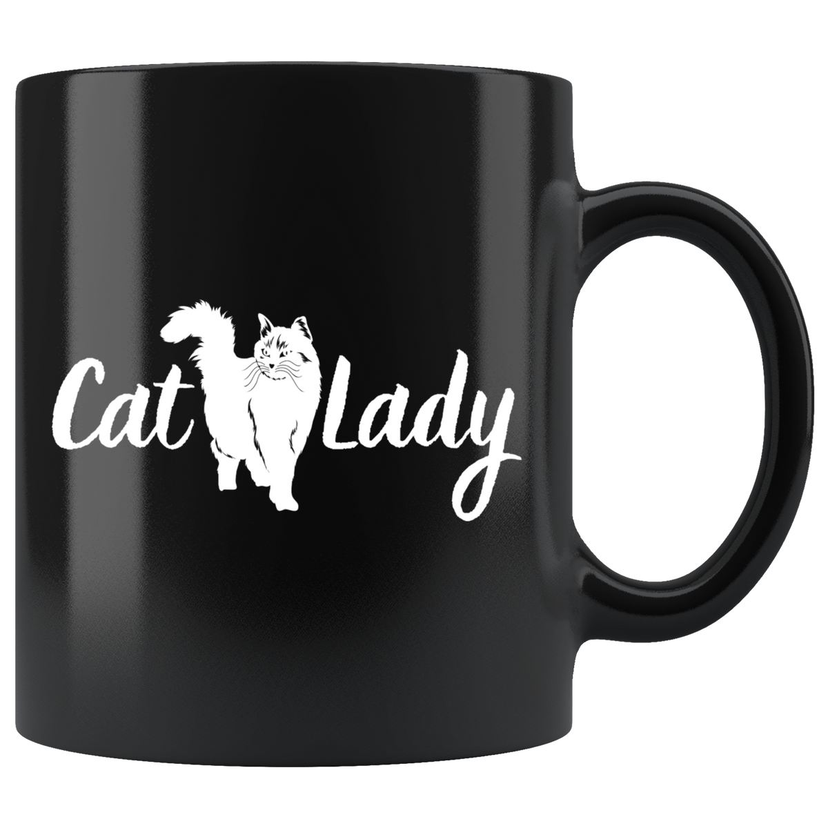 Don't Mess With the Chic Cool Cat Lady Mug Set